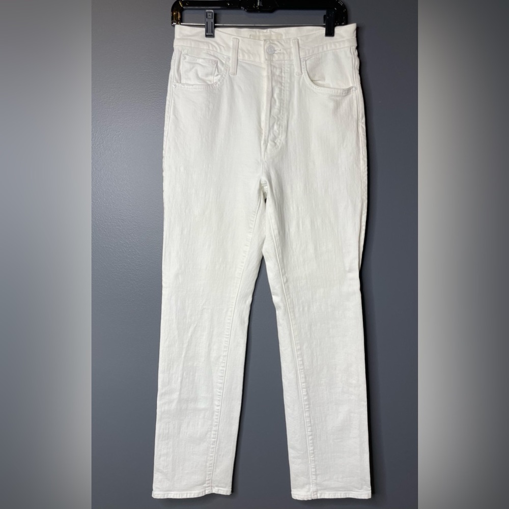 MOTHER High Wasted Hiker Hover White Denim Jeans. Size 28. New never worn. - Picture 2 of 4